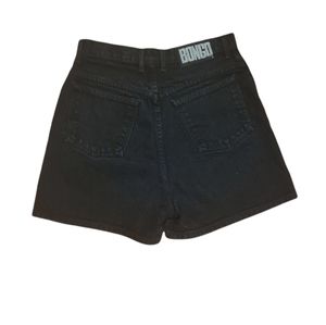 VINTAGE 1990s Jean Black Bongo High Rise Shorts